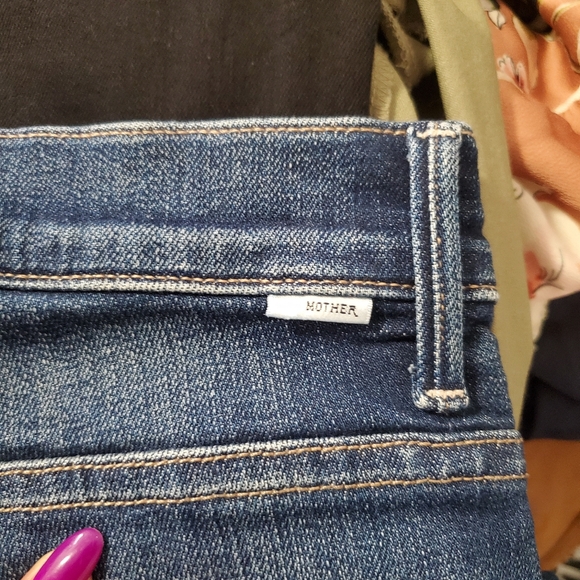 MOTHER The Weekender Fray Flare Jeans | Blue Wash | Size 25 | - Picture 5 of 9